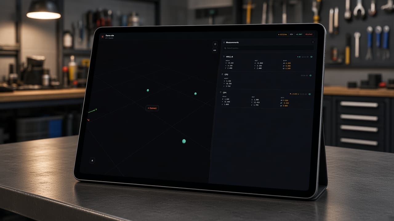 Lagerbelasting-App, Multipunt-Runout & 3D Total Station Suite